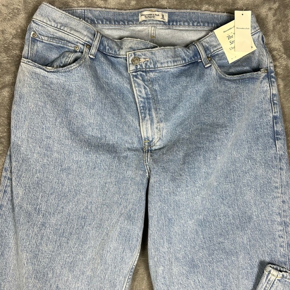 Abercrombie&Fitch Jeans Womens 34 The 90s Straight Ultra High Rise Criss Cross - Picture 4 of 13